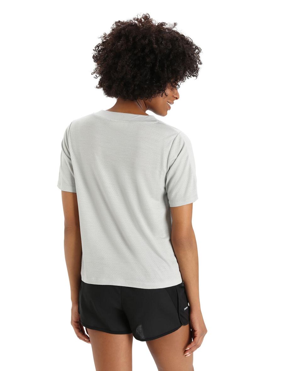 Ether Women's Icebreaker ZoneKnit™ Merino Short Sleeve Boxy T Shirts | USA 1587GSOL